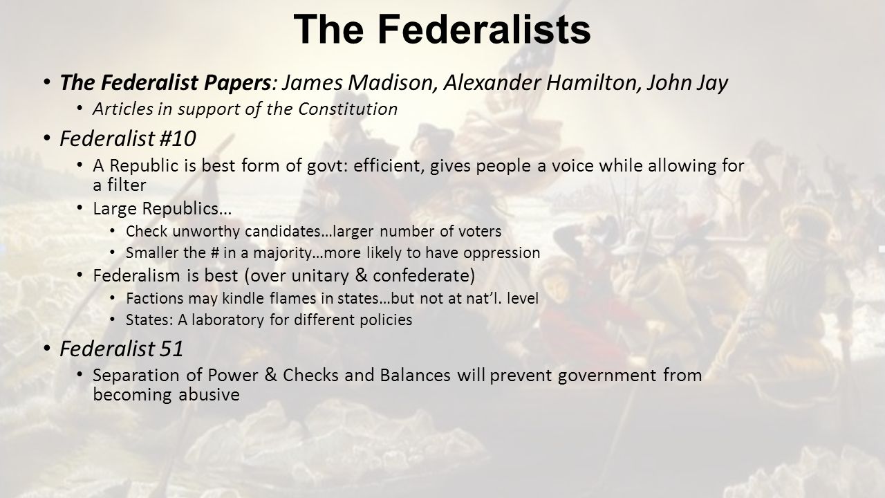 Federalist No. 10